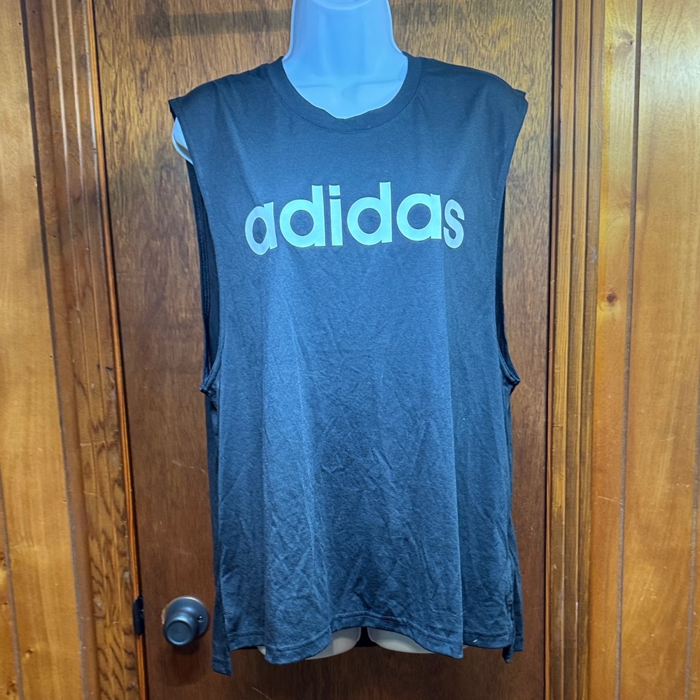 Adidas Charcoal Sleeveless Tee Size XL